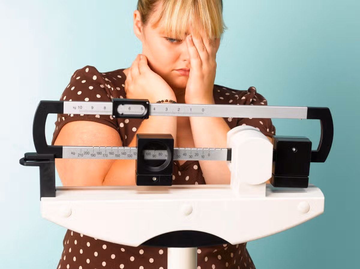 woman on scales