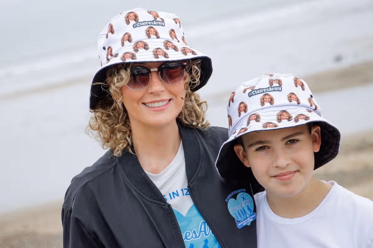 Hayley and Nathaniel Morgan, Claire's sister and nephew, were part of 'Claire's Army'