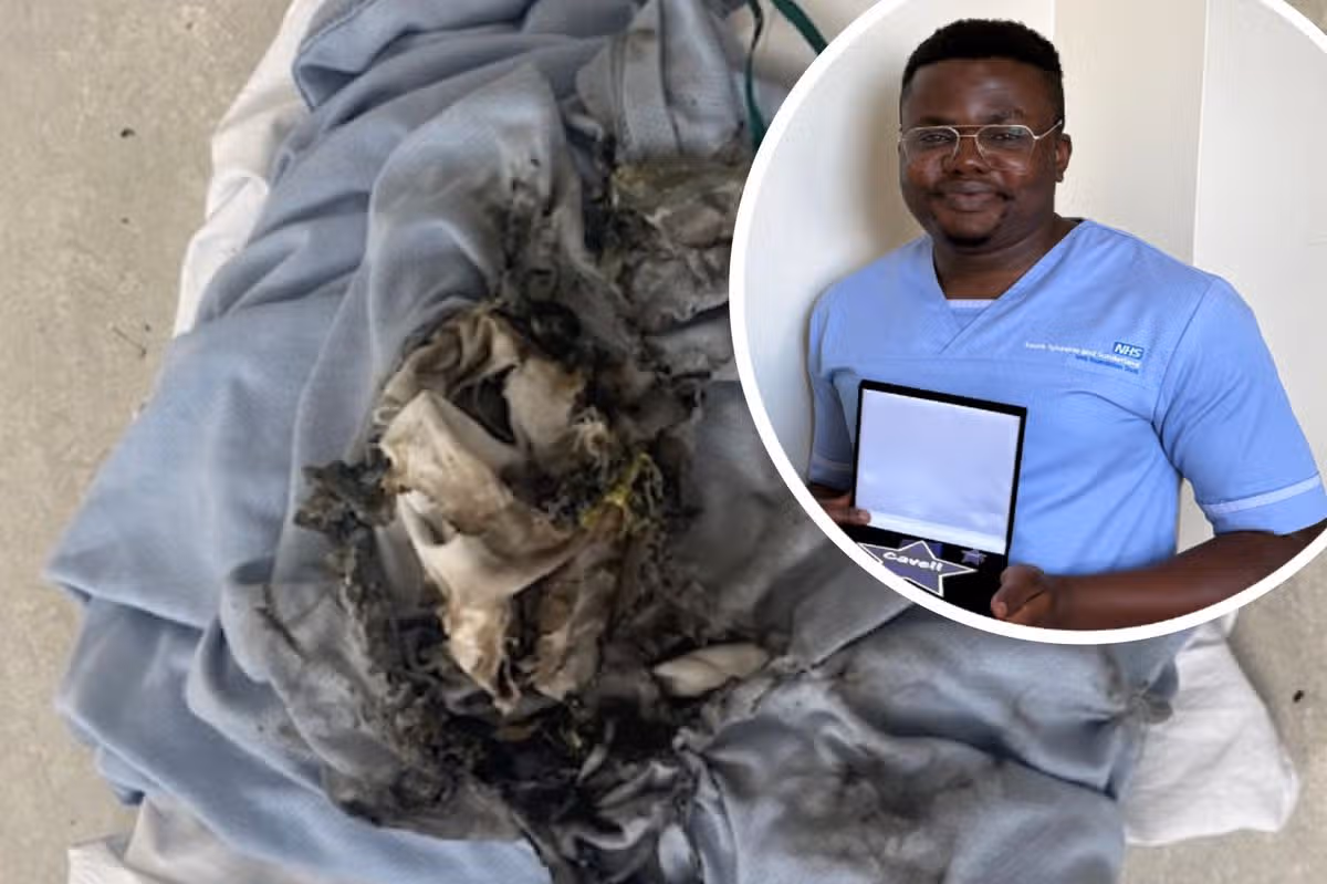 Nurse Emmanuel Ndubuisi has won a Cavell Star after stepping in when a patient 'set their head on fire' by vaping in her hospital bed