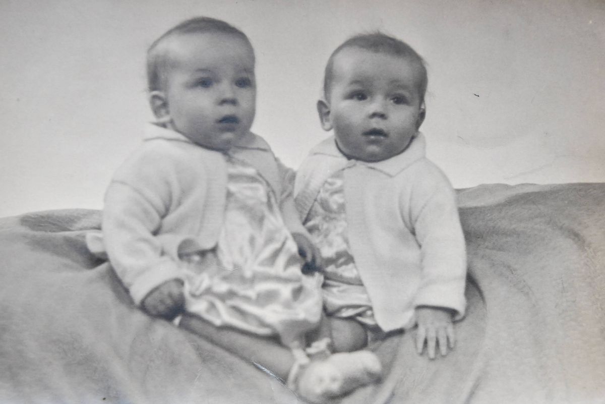 Bill and John when they were babies