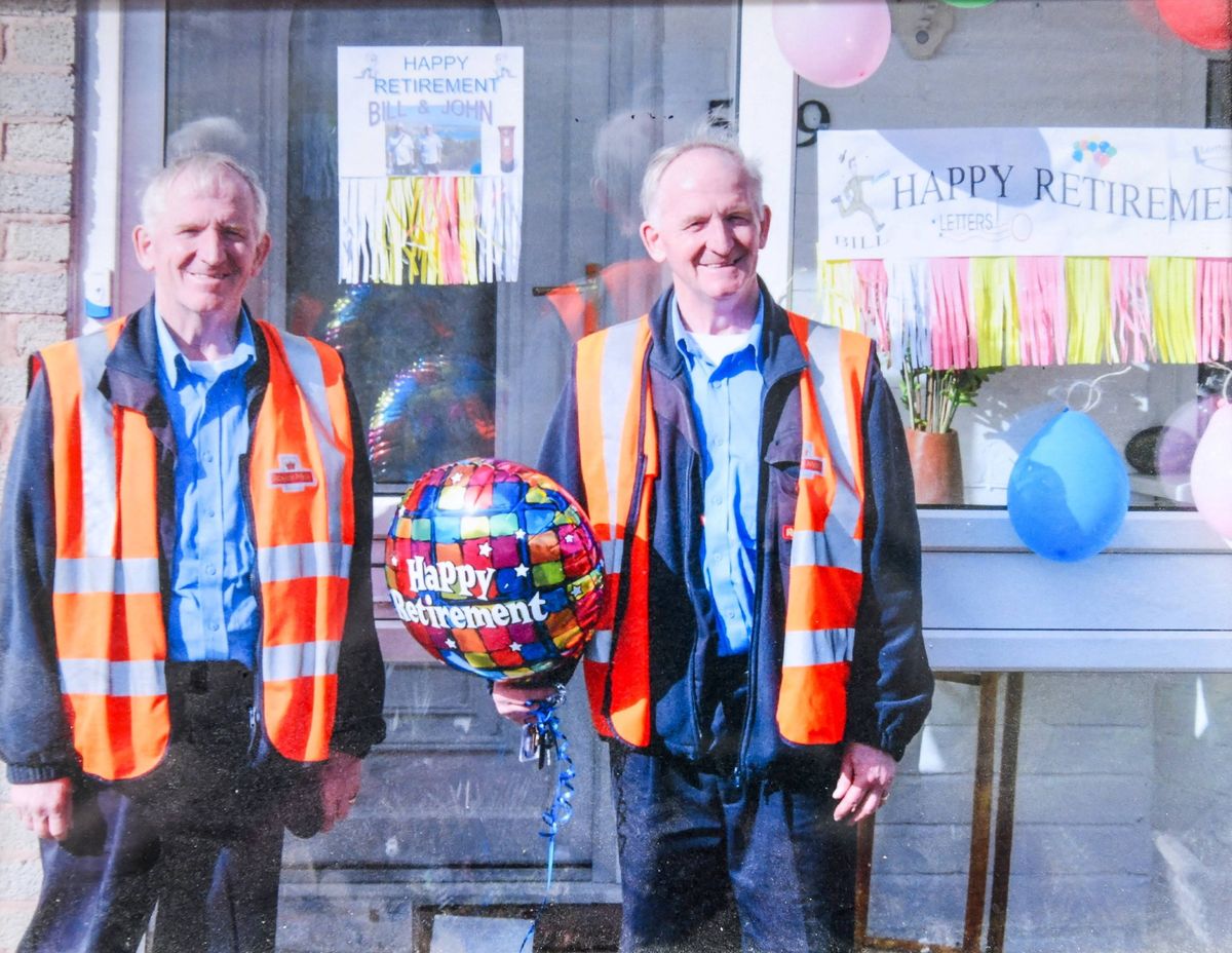 Bill and John Bowdler celebrating their retirement