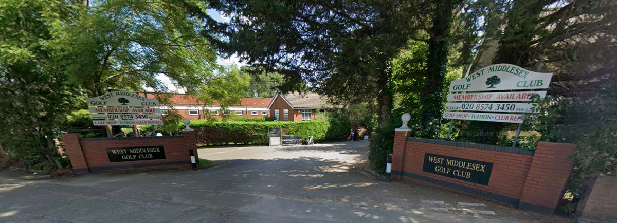 The entrance to West Middlesex Golf Club