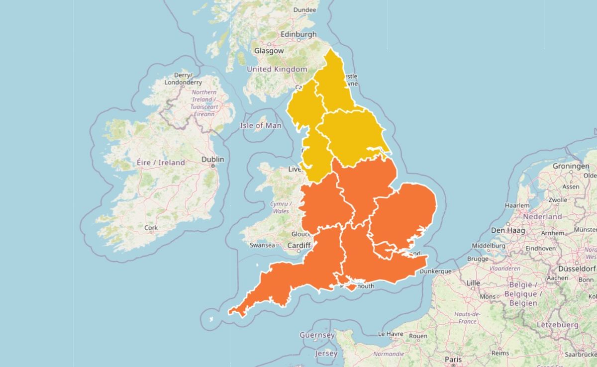 The amber heat health alert warns of a rising risk to life for vulnerable people, increased strain on health and social services, travel disruption and higher demand for power which may exceed capacity.