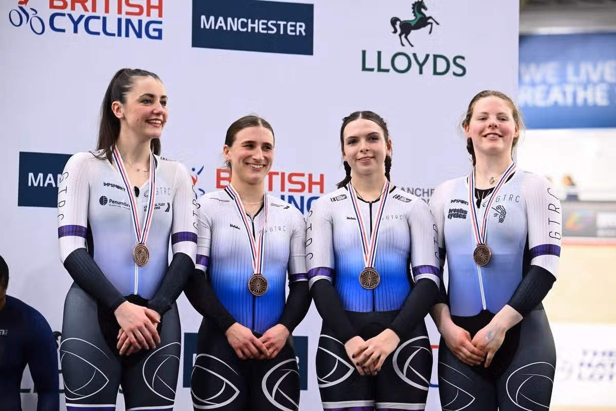 Maddy with her teammates
