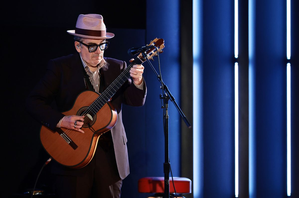 Elvis Costello performs onstage during The Museum of Modern Art Film Benefit presented by CHANEL at MoMA on November 12, 2025 in New York City