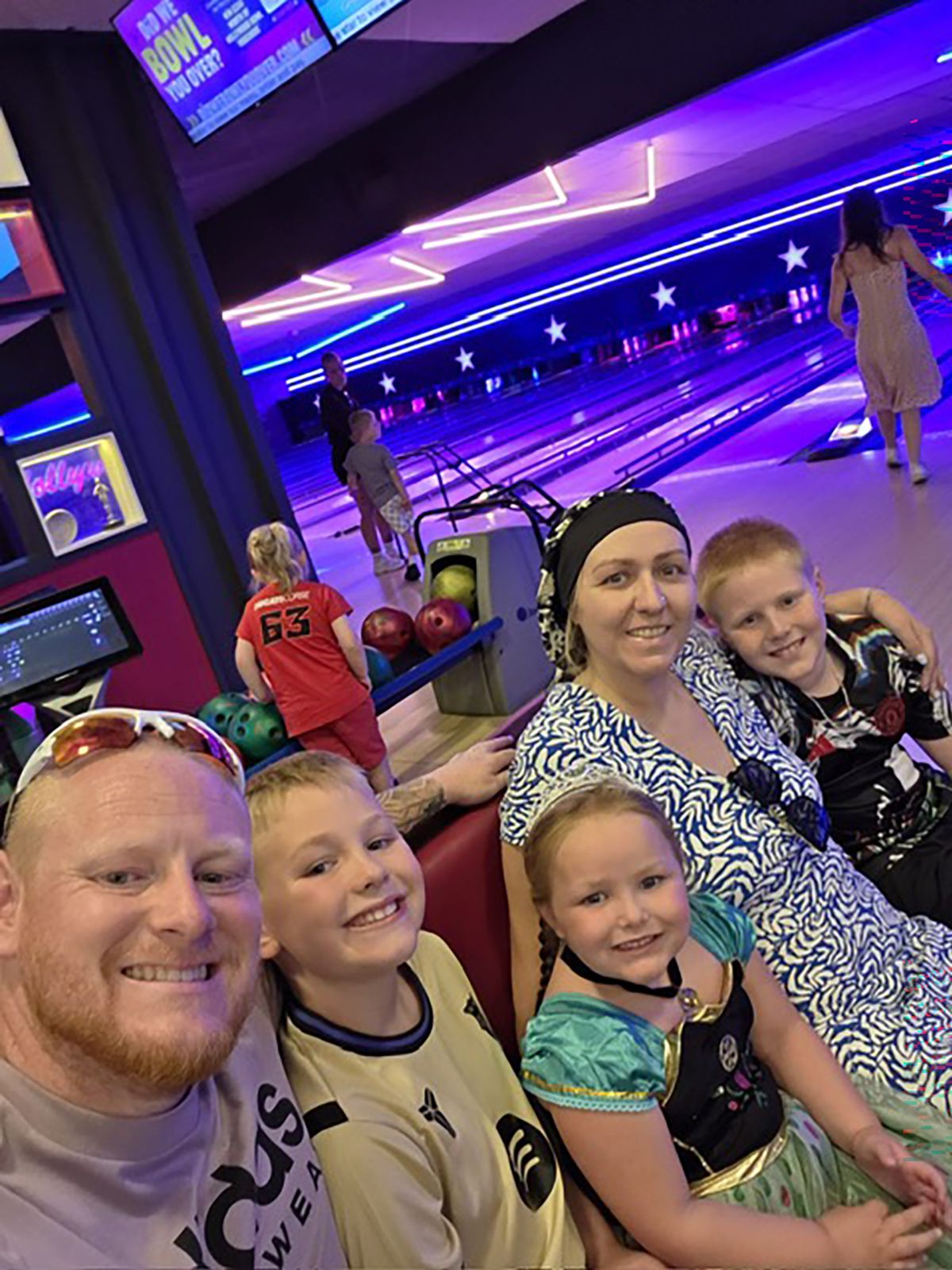 Becky with her family