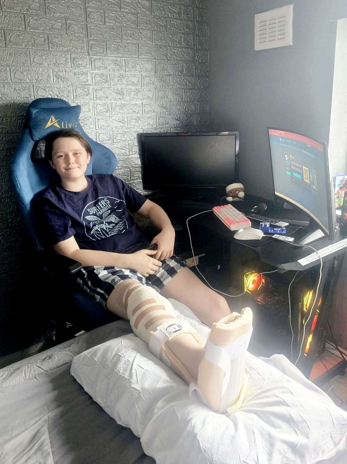 Jacob Butler recovering from his injuries at home
