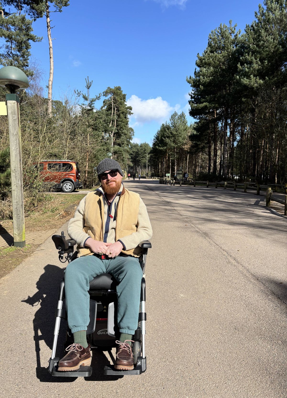 Liam has received a huge amount of help from the NHS and MND charities, enabling him to access equipment, including a wheelchair