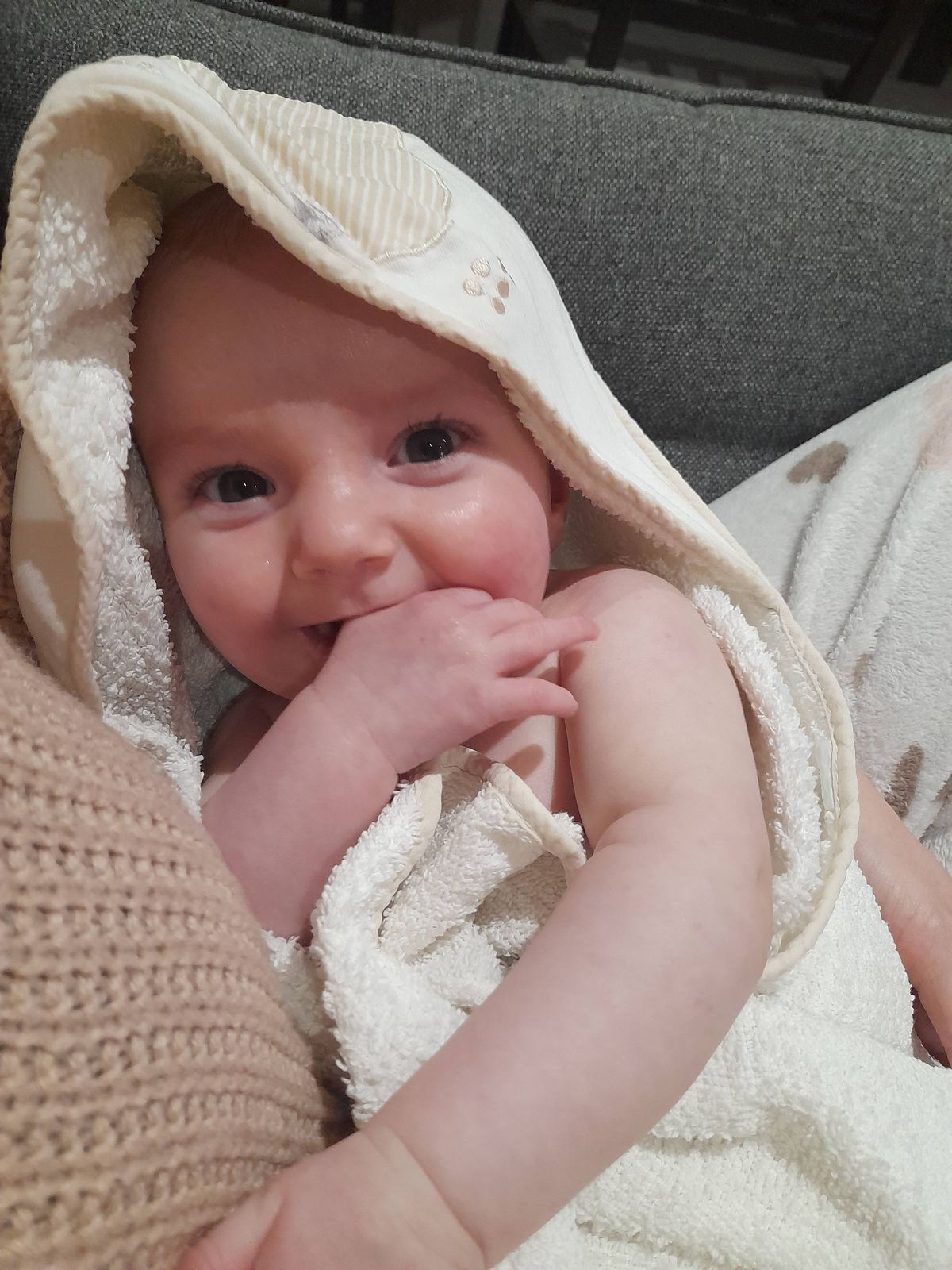 Anya described Leo as a ‘happy baby’
