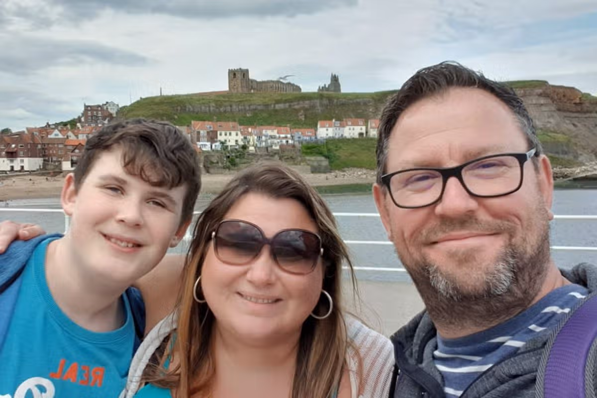 Eloise Nicholson, with husband Neil and son Jack