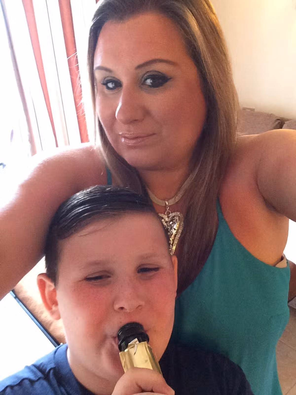 Eloise Nicholson, with son Jack