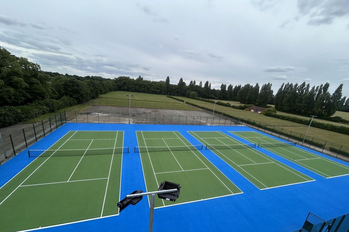 Tennis courts at Barretts Recreation Ground, Grimsby, now have floodlights