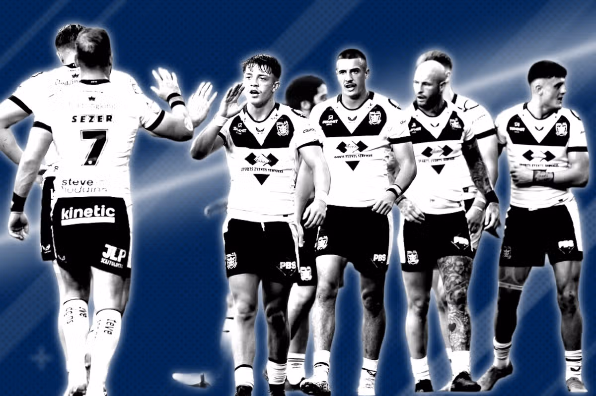 Hull FC players in the Hull Derby game