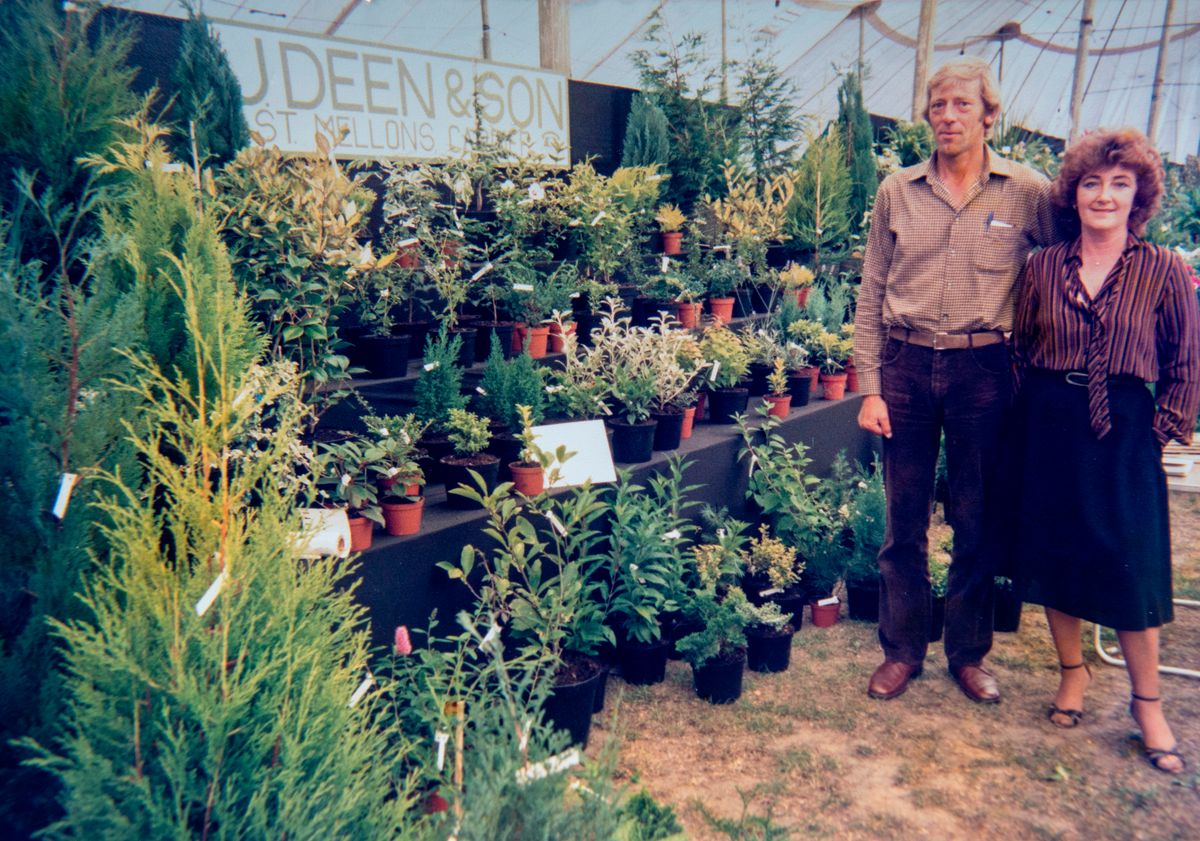 Founders, owners, and Lisa's parents Jaap and Pam Deen at the dutch garden centre cardiff taken around 1983