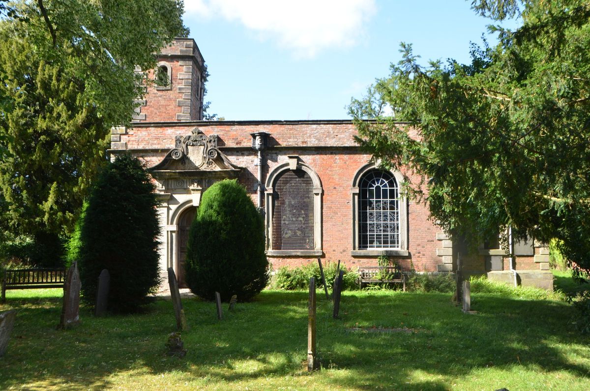All Saints Church in Trusley, Derbyshire, which promotes the settlement to village status despite its size