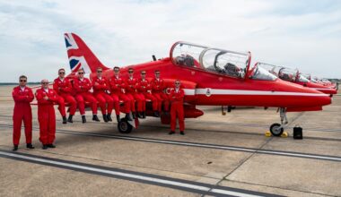Royal Air Force Red Arrows visit Andrews