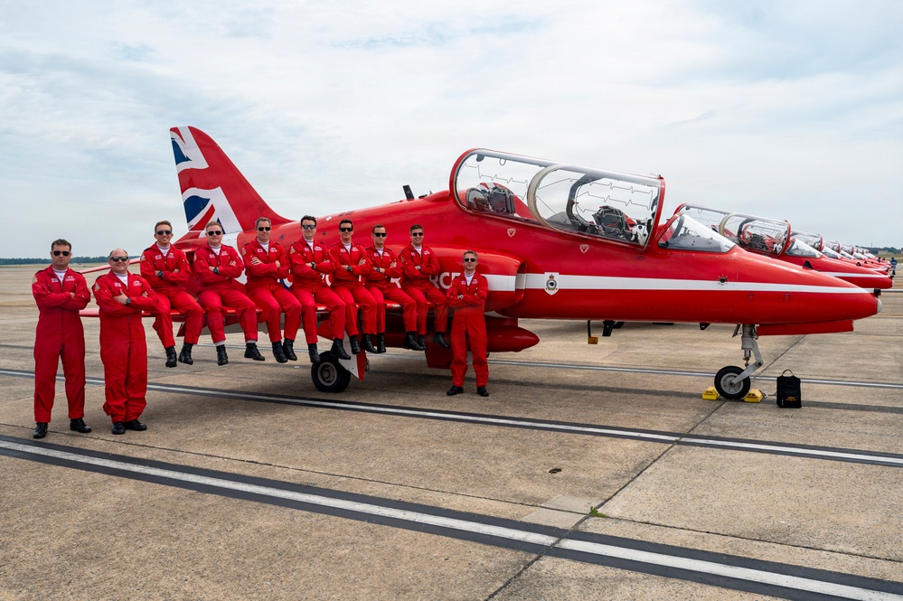 Royal Air Force Red Arrows visit Andrews