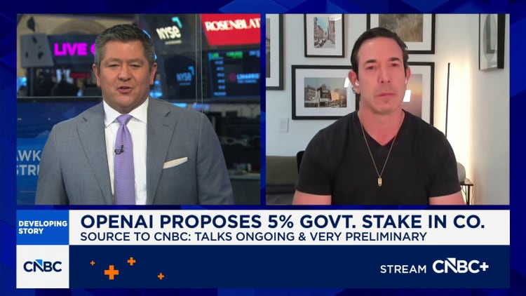 Tusk Ventures CEO on OpenAI proposing a 5% stake to the government: 'It makes zero sense'