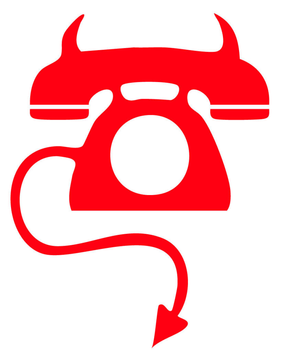 Official BOFH logo (red rotary telephone with devil's tal and devil's horns)