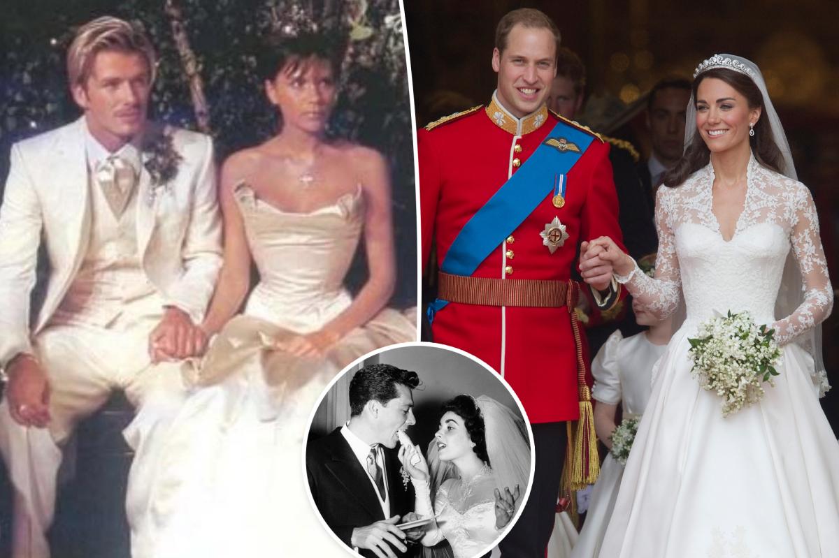 The most iconic celebrity wedding dresses of all time