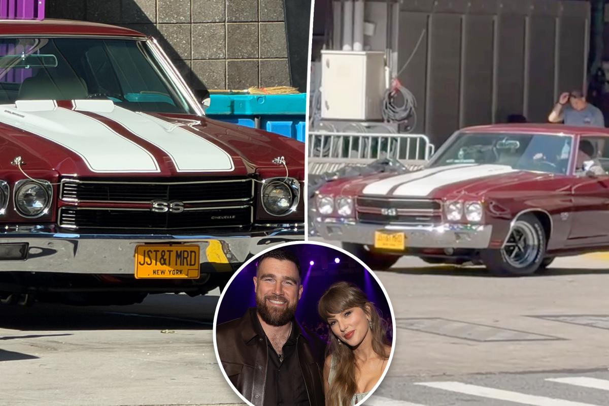 Taylor Swift, Travis Kelce customize car with special license plate at MSG wedding