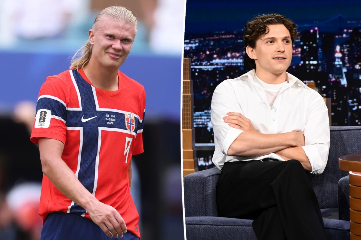 Soccer star Erling Haaland accepts Tom Holland's dinner invite after initially snubbing actor