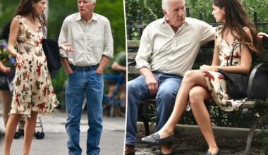 Richard Gere, 76, gets cozy with much-younger onscreen love interest, 28, while filming new movie