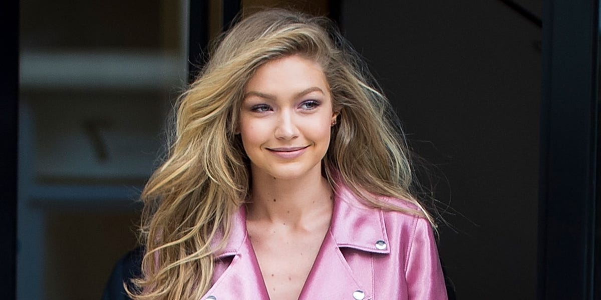 Gigi Hadid Is Pretty in a Shimmering Pink Gown at Taylor Swift’s Wedding