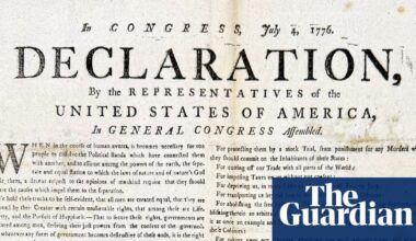 ‘Vanishingly rare’ copy of US Declaration of Independence found by volunteer in UK archives | National Archives