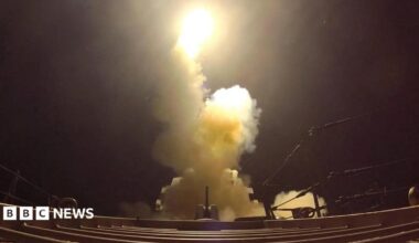 US hits 'dozens' of Iranian sites in overnight strikes, as Iran targets US bases in region