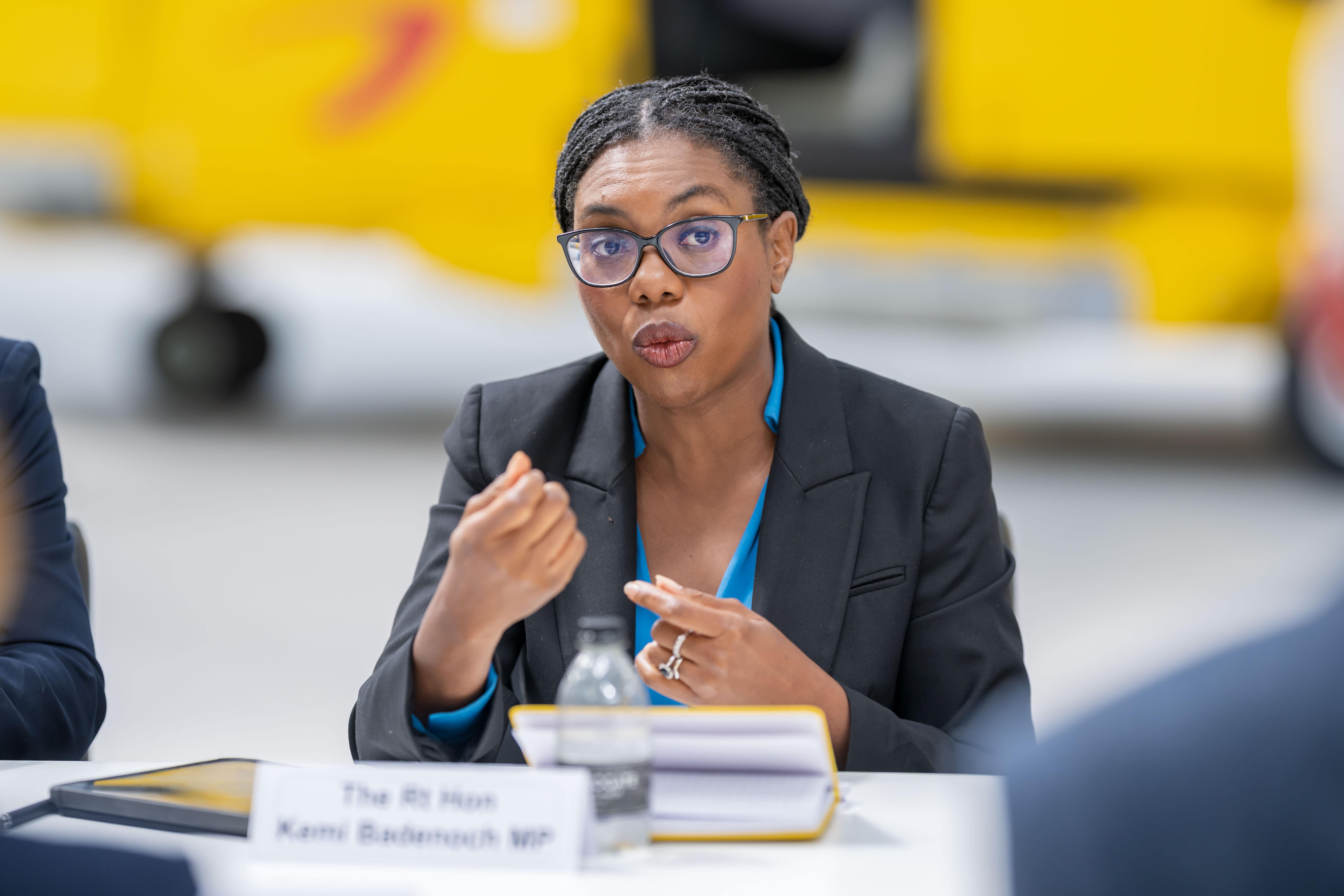 Tory leader Kemi Badenoch also said incoming PM Andy Burnham should open up the North Sea for oil and gas if he ‘has any common sense’ (Michal Wachucik/PA)