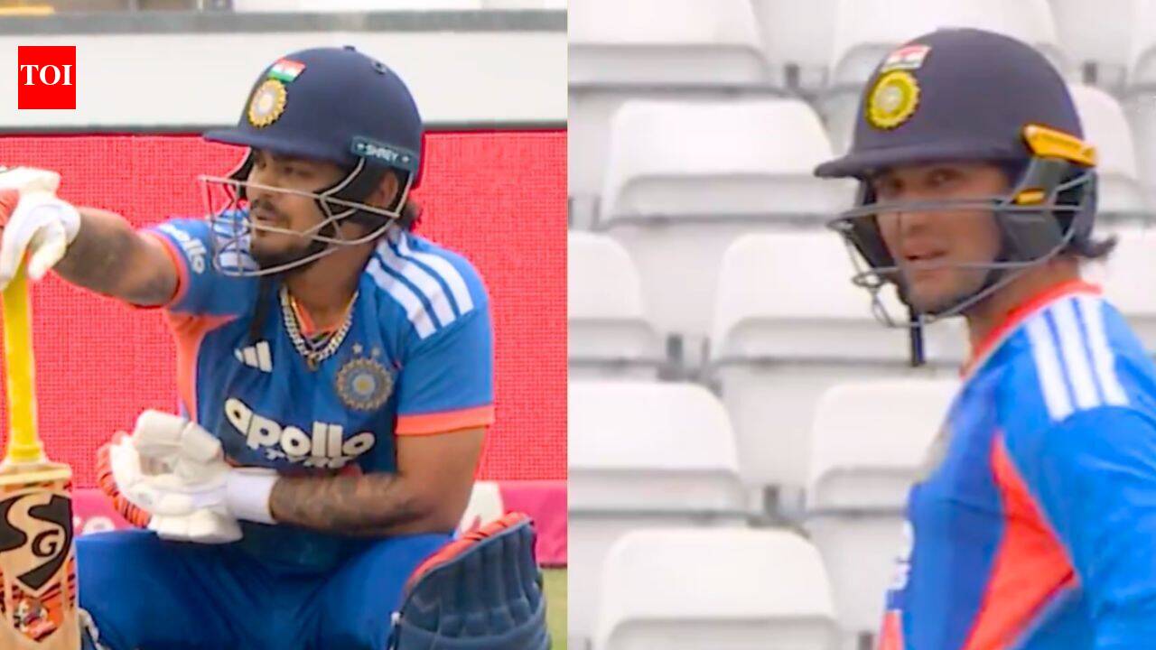 Watch: 'Kya kar raha hai yaar?' - Abhishek Sharma left frustrated after mix-up with Ishan Kishan | Cricket News