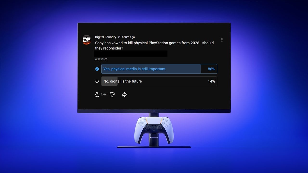 "PS5 Will Be My Last Console": After 45K Votes, 86% of DF Viewers Say Sony Should Reconsider Killing Physical Games