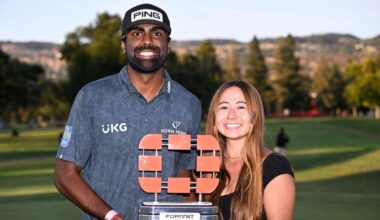 PGA star Sahith Theegala's fiancée feuds with SportsCenter host over 'uncomfortable' interaction