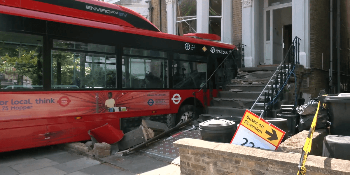 London bus crash: Bus ploughs into front window of London home as emergency crews rush in