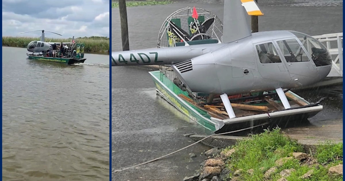 Florida airboat captain helps stranded helicopter crew from alligator-filled Lake Jesup