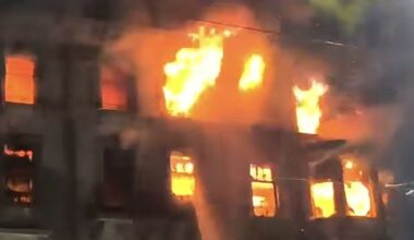Edinburgh fire: Blaze guts historic building on Princes Street as flames rage through night sky