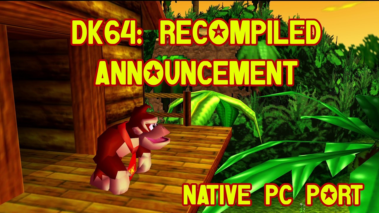 DK64: Recompiled Announcement (DK64 PC Port!) - YouTube
