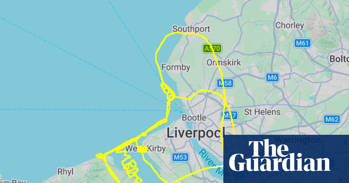 Airline pilot skywrites ‘I’m bored’ over north-west England | UK news