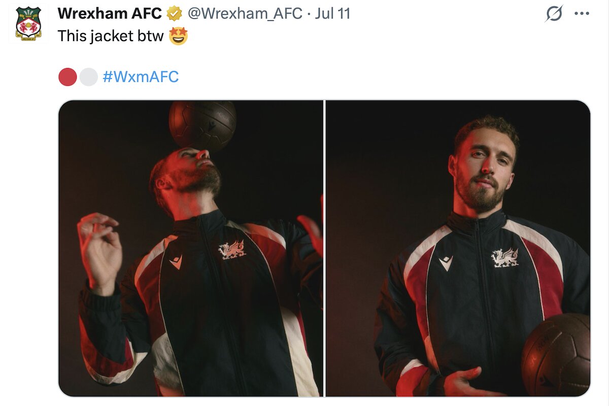 Wrexham remove jacket from club shop amid criticism of 'English dragon'