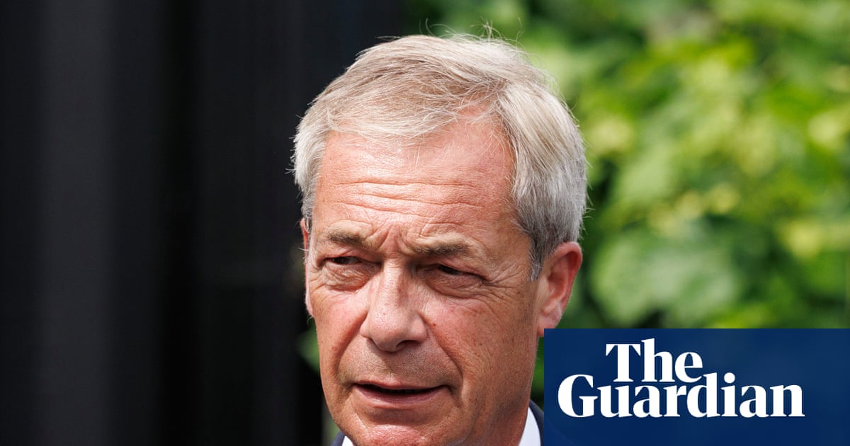 Man arrested on suspicion of posting social media threat to shoot Nigel Farage | UK news