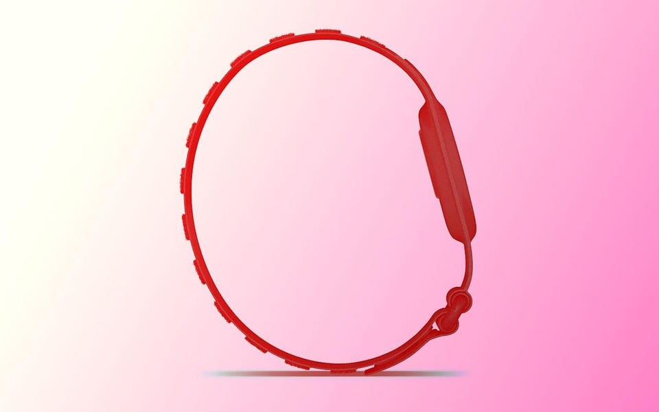 A side profile render of the Garmin Index Sleep wearable.