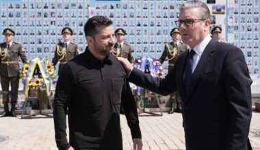 Starmer says 'UK support for Ukraine will not waver' on his last visit as PM