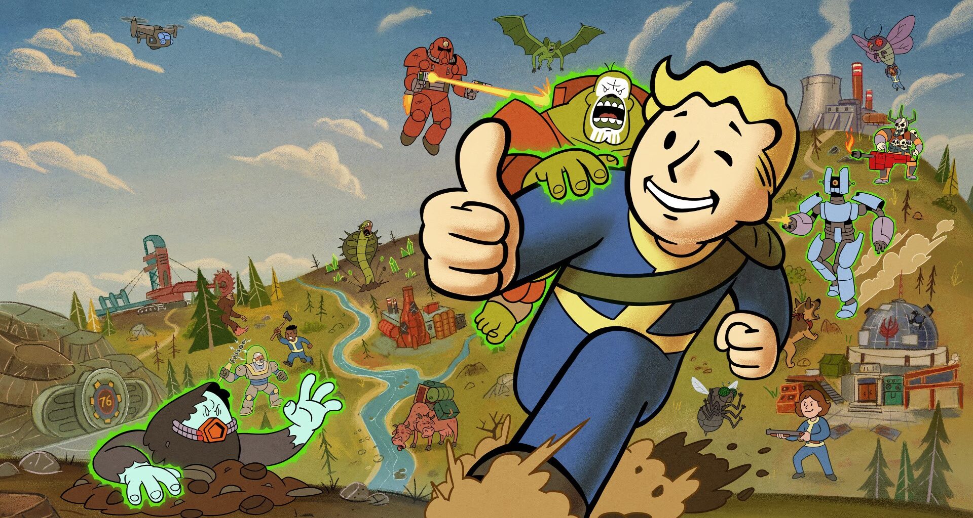 On a random Friday, Bethesda announce Fallout 5, built on new Creation Engine 3, plus Fallout 3 and New Vegas remasters, new Fallout title from Obsidian Entertainment