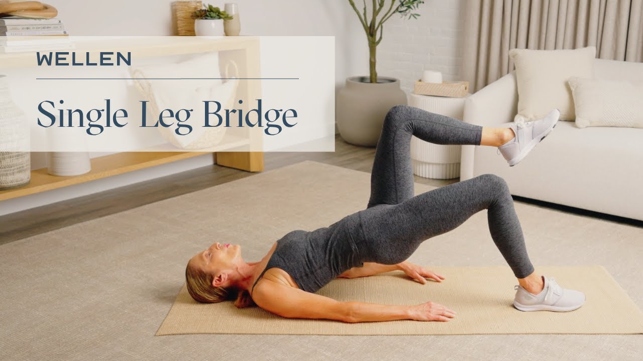How to do a Single Leg Bridge - Strength Exercise - Wellen - YouTube