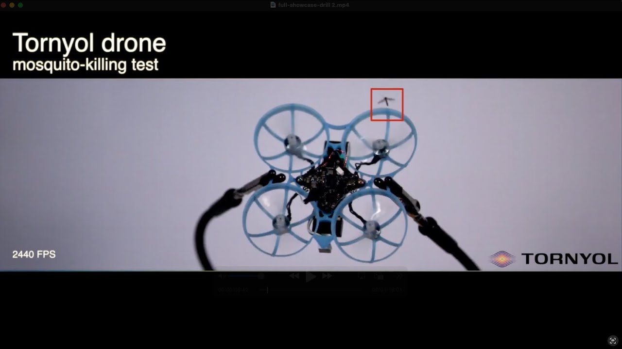 Tornyol - Micro-drone that kills mosquitoes - YouTube