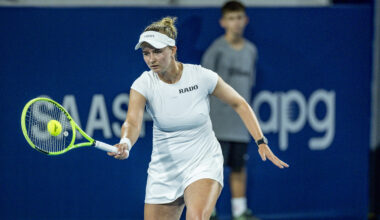 Late-night delight: Krejcikova puts away Tauson just after midnight to make Athens final