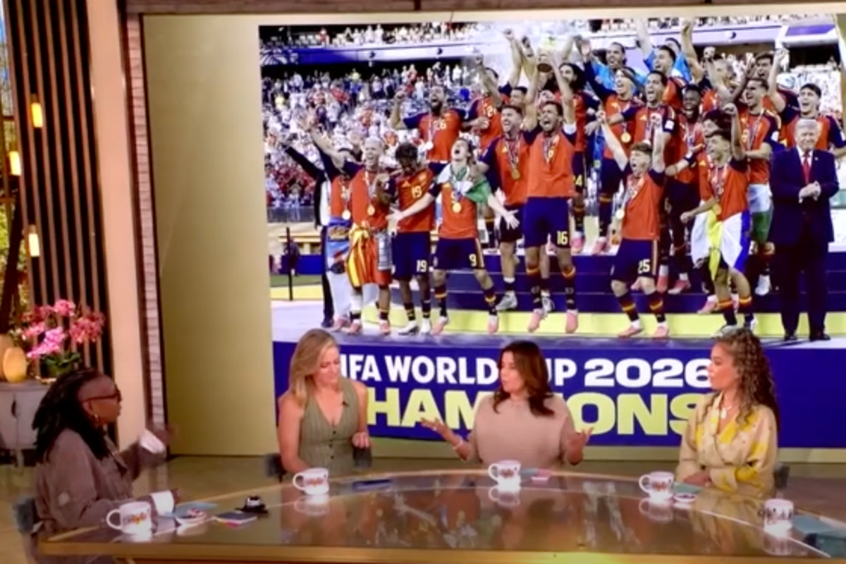 The View hosts pile in on Trump for gatecrashing Spain’s World Cup trophy moment