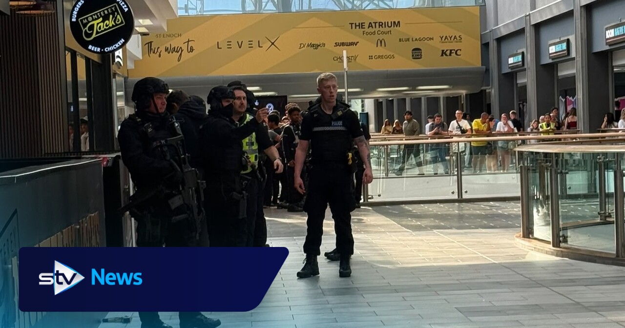 Armed police respond to incident at Glasgow's St Enoch Centre