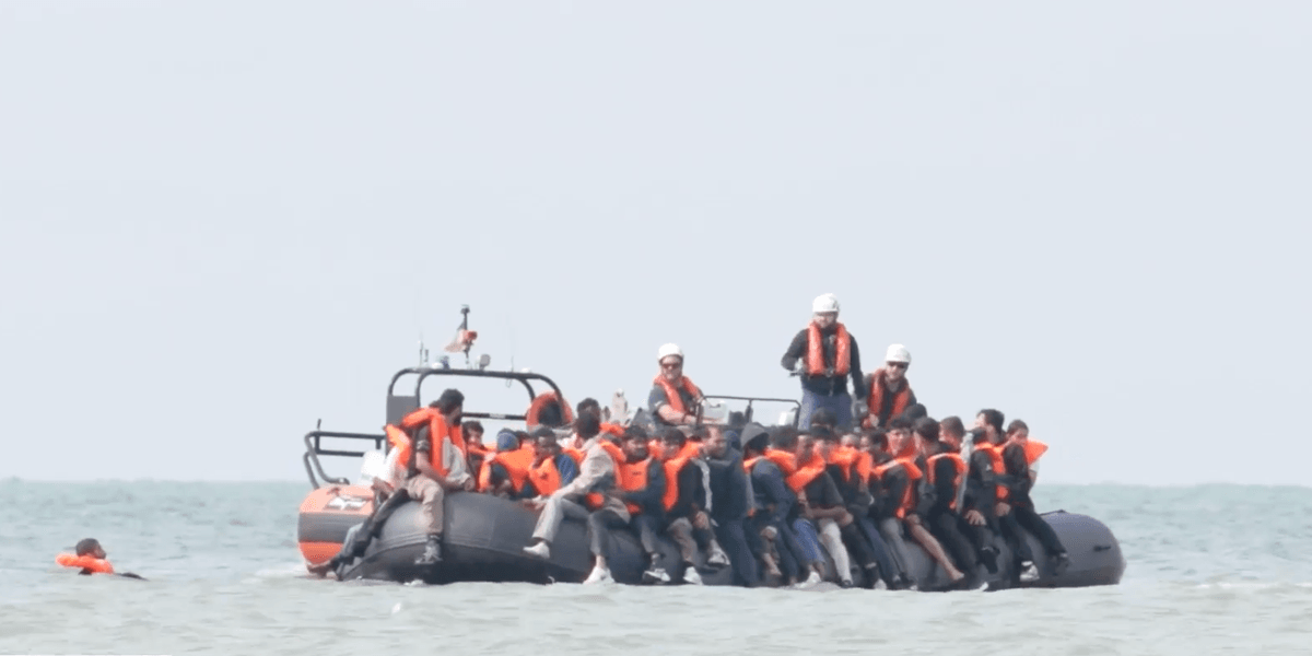 Migrant crisis: Second EVER mega dinghy full of migrants crosses English Channel as three boats arrive for first time since Andy Burnham became PM